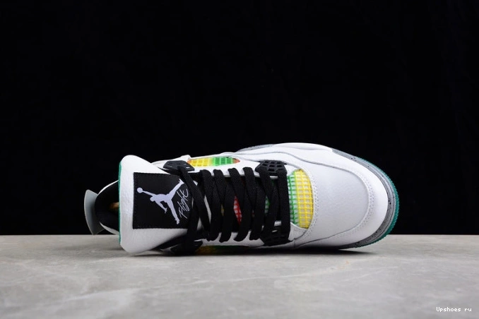 AQ9129-100 Retro Rasta Lucid Jordan Green 4 0225